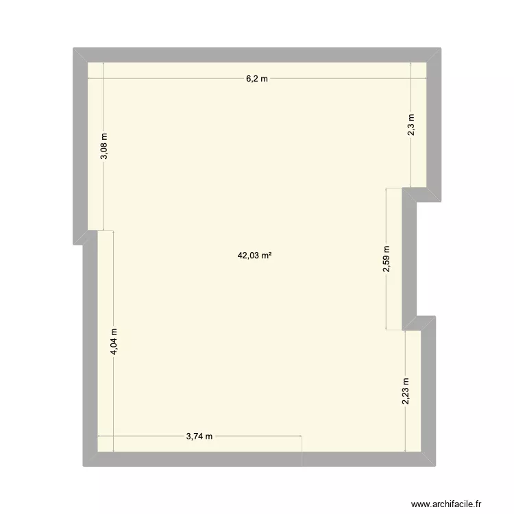 Chambre de bonne, Le puy en velay. Plan de 1  et 42 m²