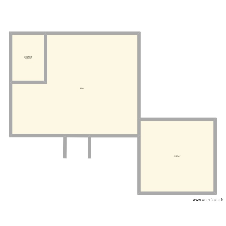n1 maison. Plan de 3 pièces et 149 m2