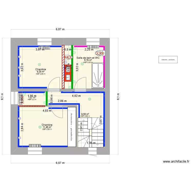 saint martin 2.solairua_Modifs à faire. Plan de 6 Pièces et 40 m² saint martin 2.solairua_Modifs à faire. Plan de 6 Pièces et 40 m²