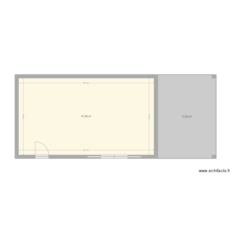 dependance 1. Plan de 0 pièce et 0 m2