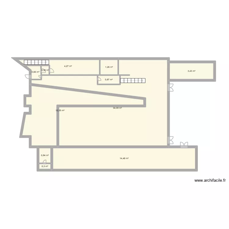 surface vente. Plan de 11 et 73 m² surface vente. Plan de 11 et 73 m²