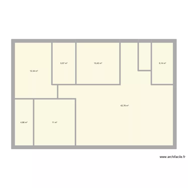 Grayan id&eacute;e 4. Plan de 7 Pièces et 92 m²
