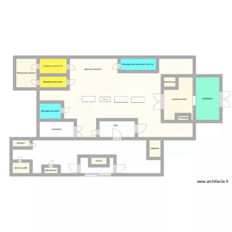 plan d'usine. Plan de 