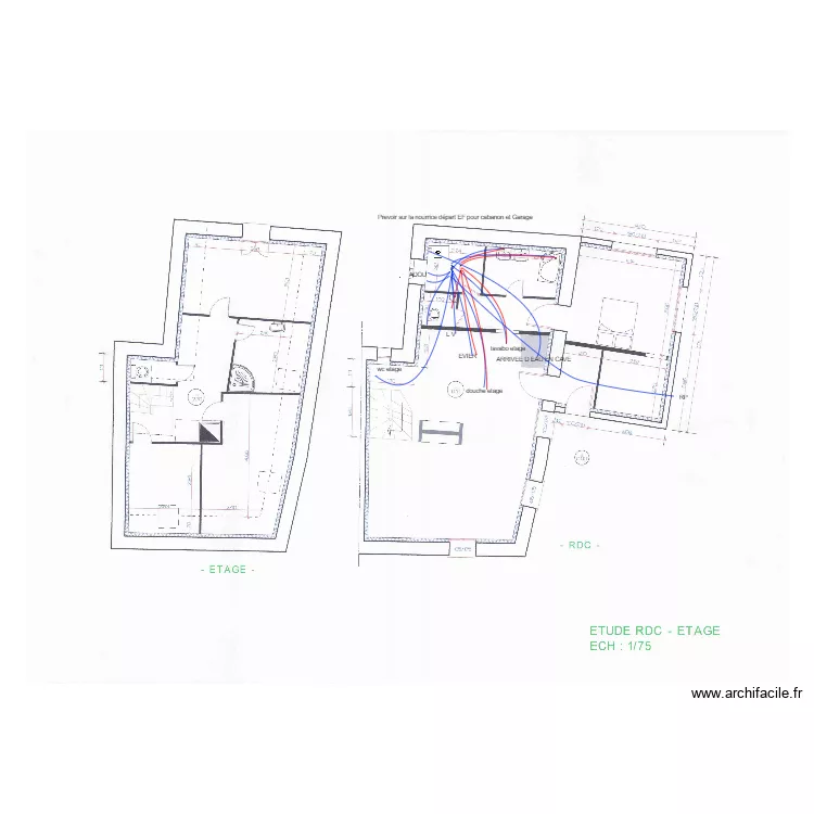 souverain hydraulique. Plan de 