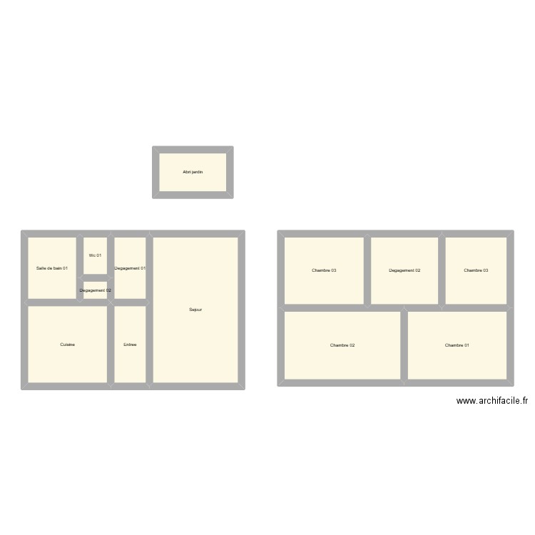 350602531. Plan de 13 pièces et 100 m2