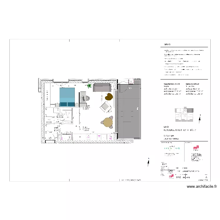 Studio Concorde Luxembourg v4. Plan de 