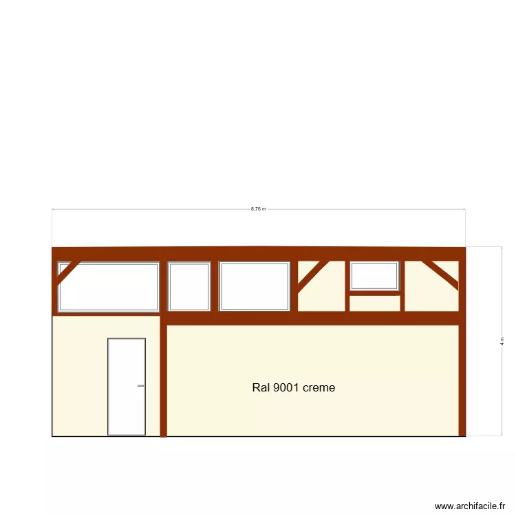fAçade jardin 2. Plan de fAçade jardin 2. Plan de