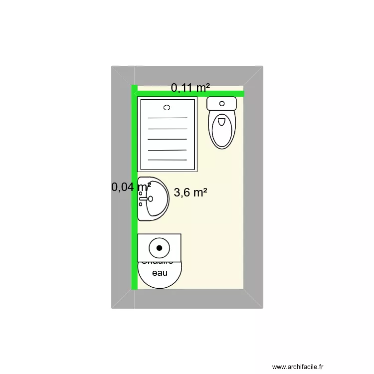 COUSSEROUX. Plan de 3 Pièces et 4 m² COUSSEROUX. Plan de 3 Pièces et 4 m²