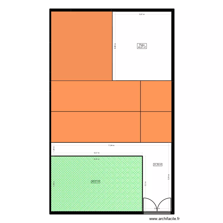 P0.0 PLAN DE MASSE AVANT - PROJET GOMMENDY. Plan de 0 pièce et 0 m2
