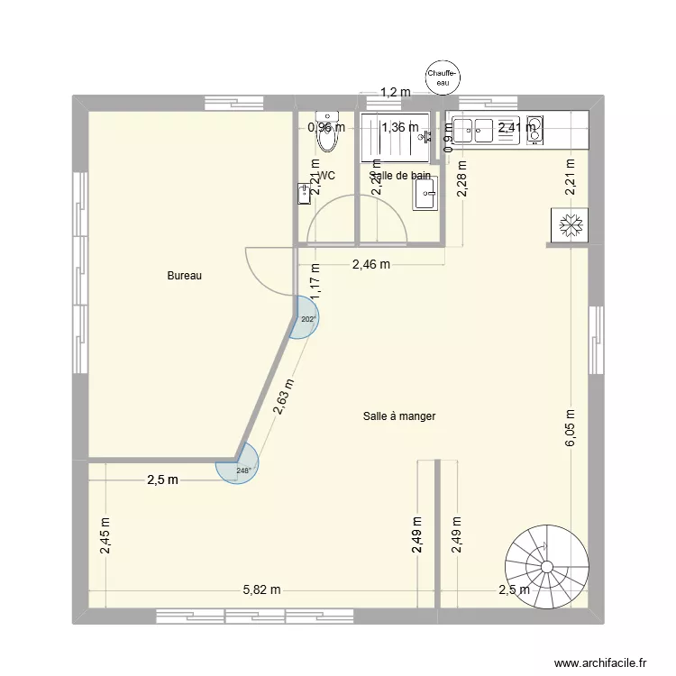 plan bureau GLI modifier 2. Plan de 4 et 69 m² plan bureau GLI modifier 2. Plan de 4 et 69 m²