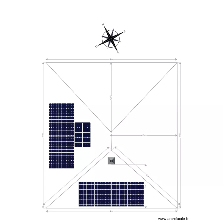 MAISON DOMINGUES Raphael. Plan de 