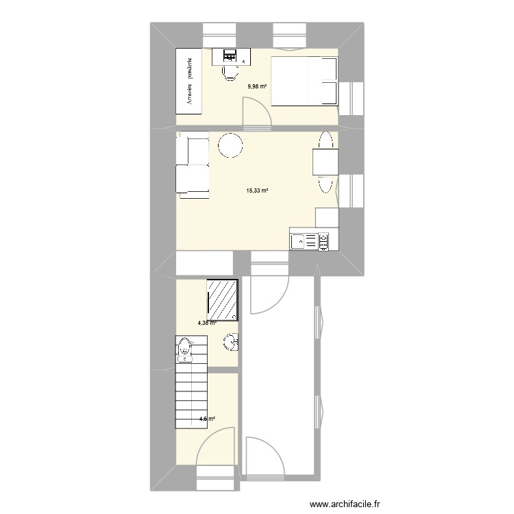 maison v1. Plan de 0 pièce et 0 m2