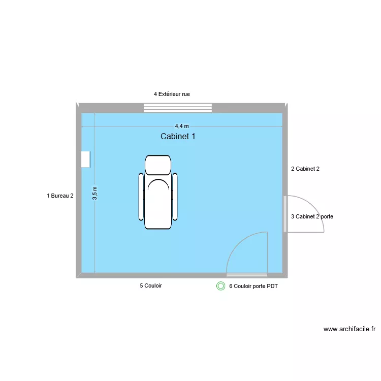 31370 Cabinet 1. Plan de 1 et 15 m² 31370 Cabinet 1. Plan de 1 et 15 m²