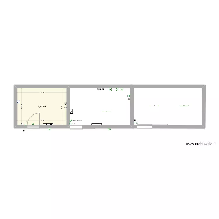 Electricité Dépendances. Plan de 1 et 8 m² Electricité Dépendances. Plan de 1 et 8 m²