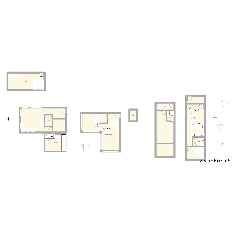 mini chalet. Plan de 0 pièce et 0 m2