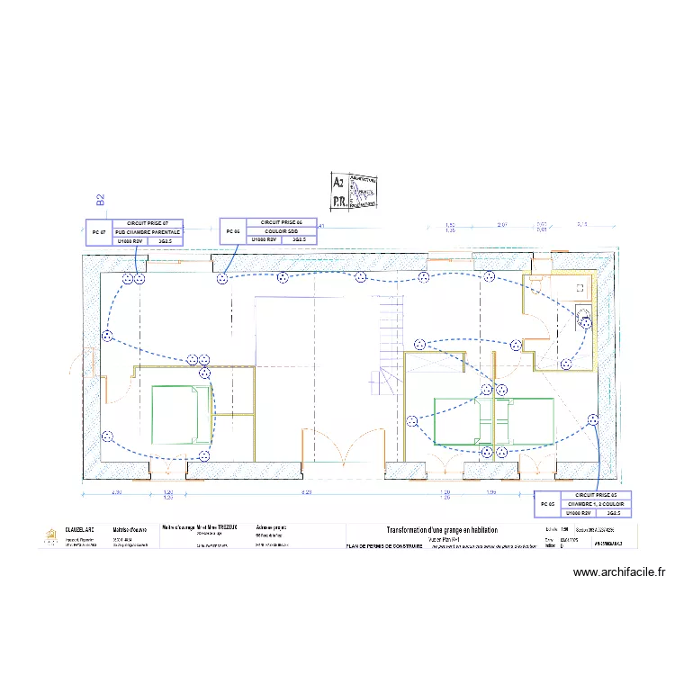 TREZEUX N1 PC. Plan de 