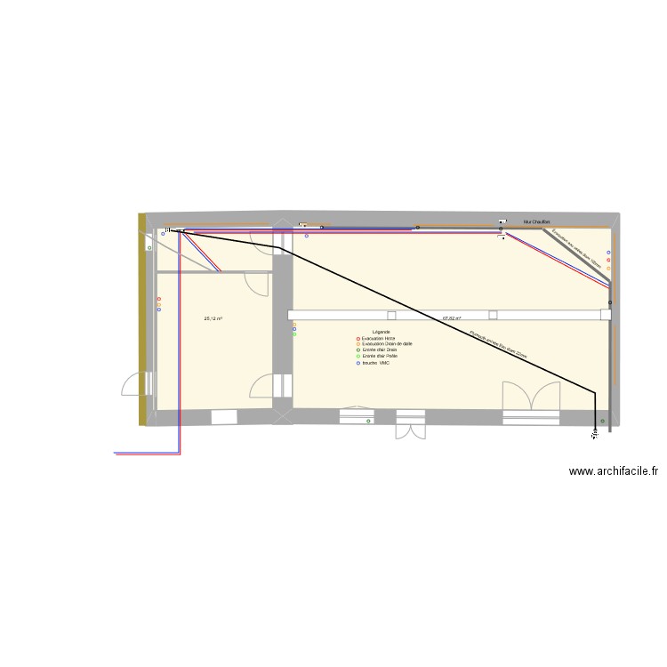 MAISON DE FAMILLE Plomberie. Plan de 0 pièce et 0 m2