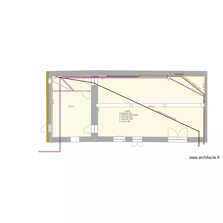 MAISON DE FAMILLE Plomberie. Plan de 