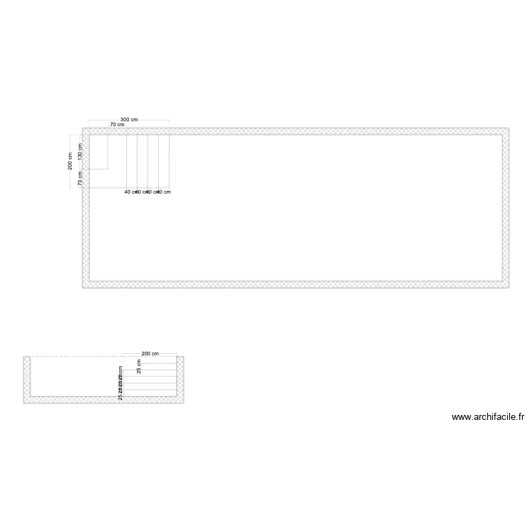 CHATEAU DE VINCY. Plan de 1  et 85 m²