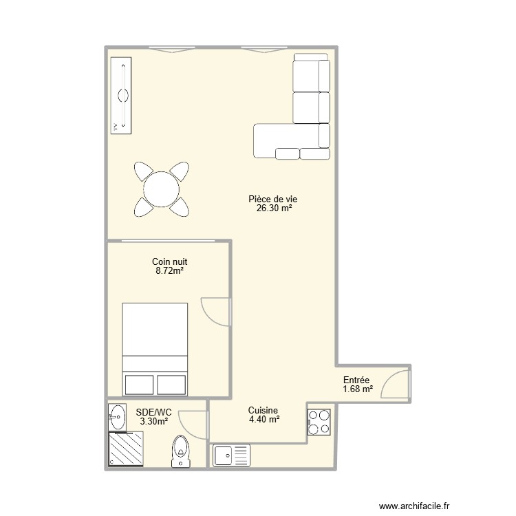 appartement. Plan de 0 pièce et 0 m2