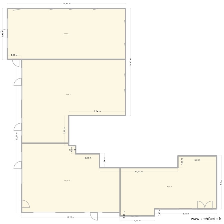 bureau sjl janvier. Plan de 4 pièces et 421 m2