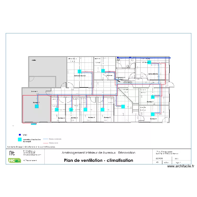HCE Plan d'implantation Cassette avec messure . Plan de 