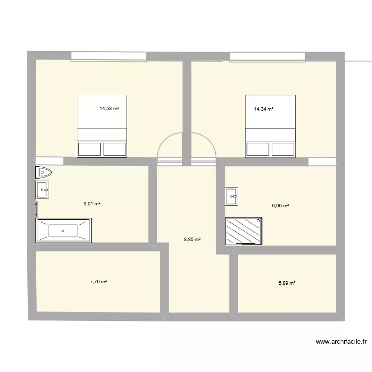 chalet. Plan de 7 et 69 m² chalet. Plan de 7 et 69 m²