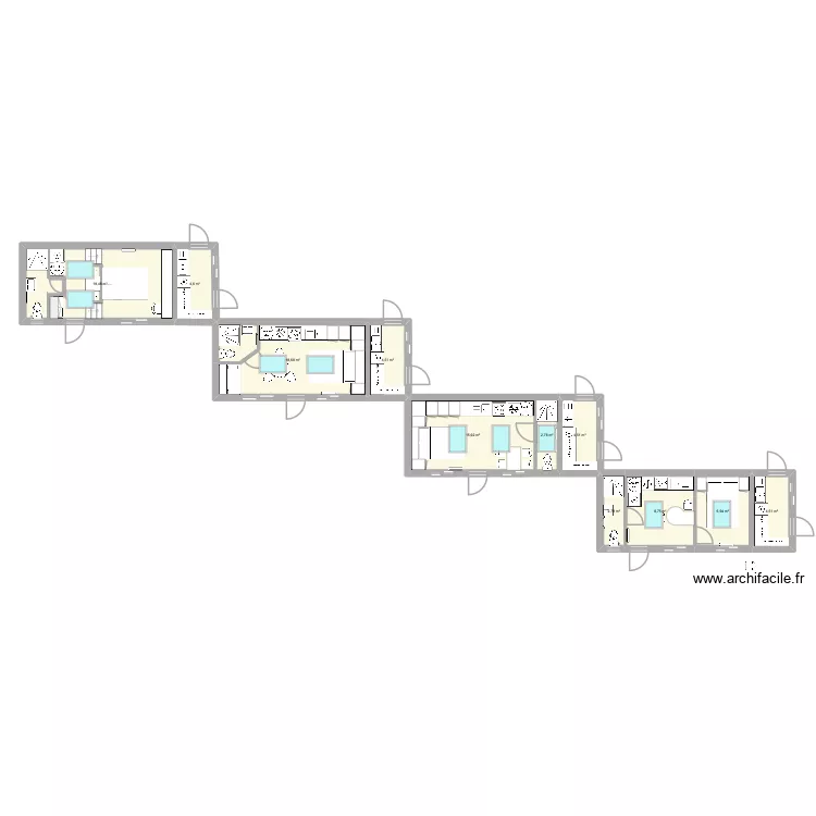 Appenti Taillefer. Plan de 11  et 92 m²