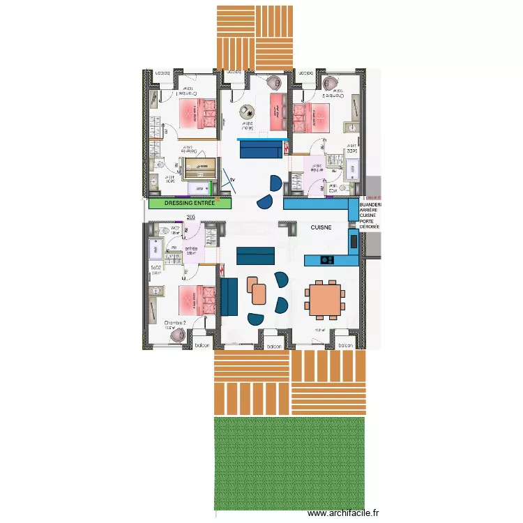 APPT 205/206. Plan de 