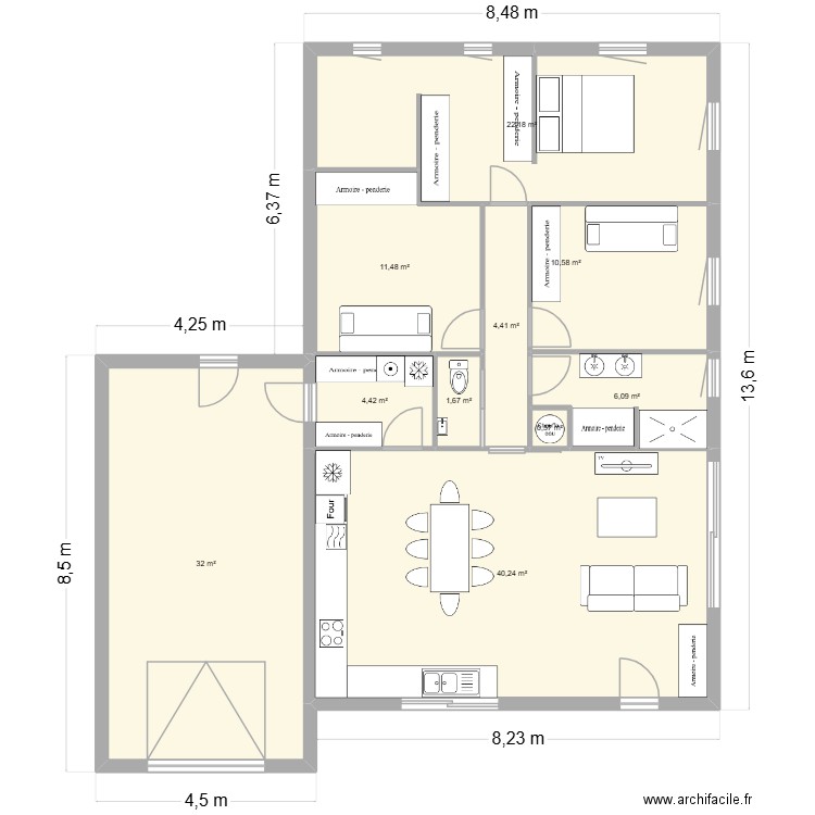 PLAN 2. Plan de 10 pièces et 134 m2