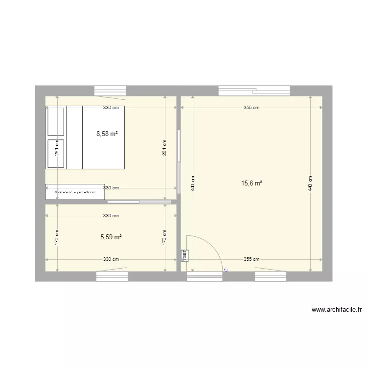 N ext. Plan de 3  et 30 m²