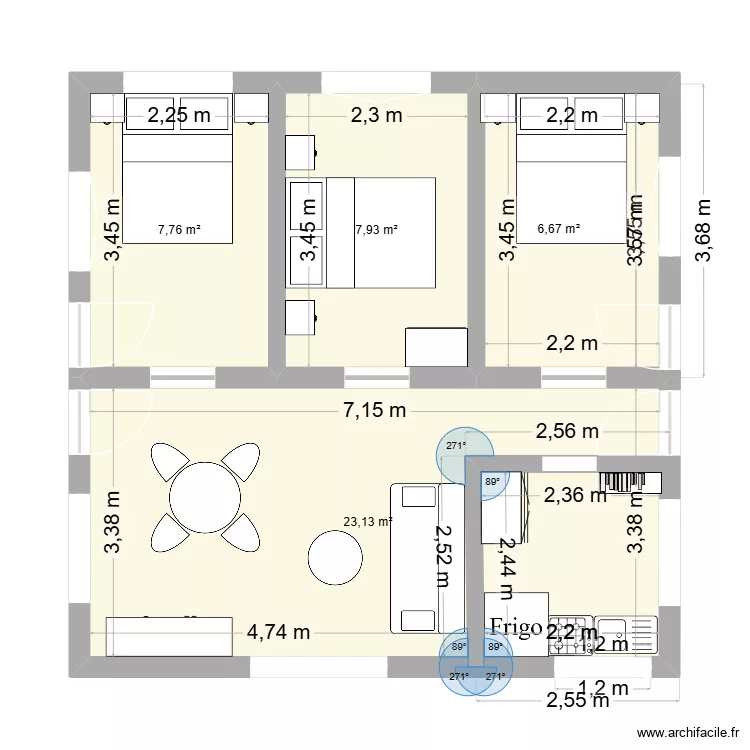chalet. Plan de 4 et 45 m² chalet. Plan de 4 et 45 m²