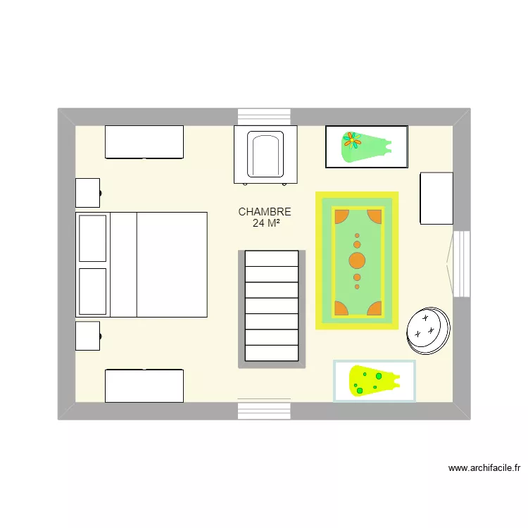 ETAGE ANNEXE VERRERIES. Plan de 