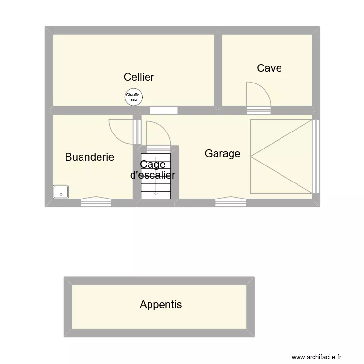 altine ssol. Plan de 6  et 50 m²