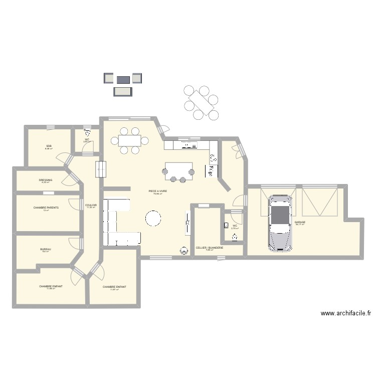 BOZOULS BEACH 2. Plan de 12 pièces et 192 m2