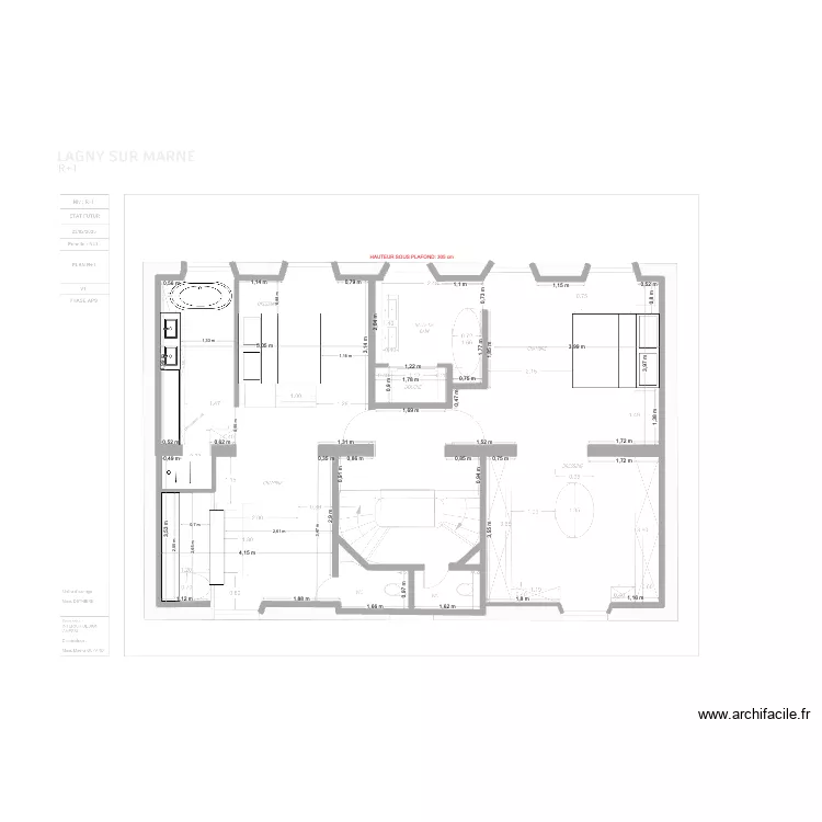 possibilit&eacute; amenagement 1er. Plan de 