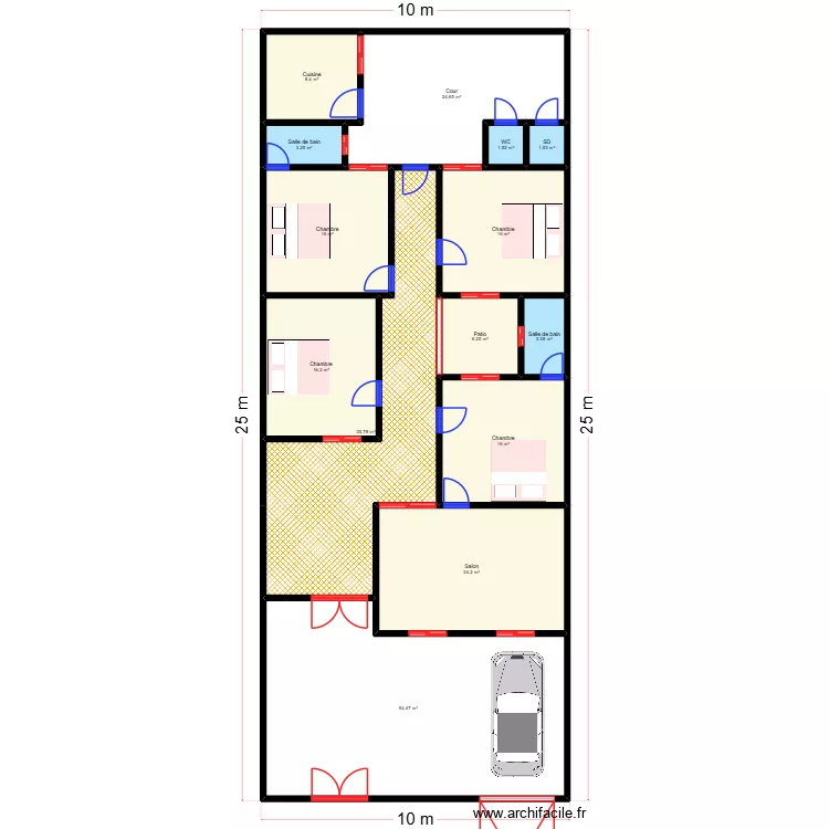 Fatou Sall RDC 1. Plan de 14 et 228 m² Fatou Sall RDC 1. Plan de 14 et 228 m²