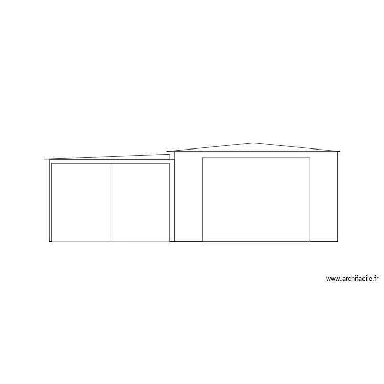 face sud actuelle. Plan de 