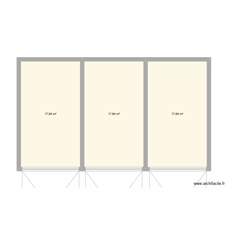 3 garages GSA &agrave; vendre. Plan de 