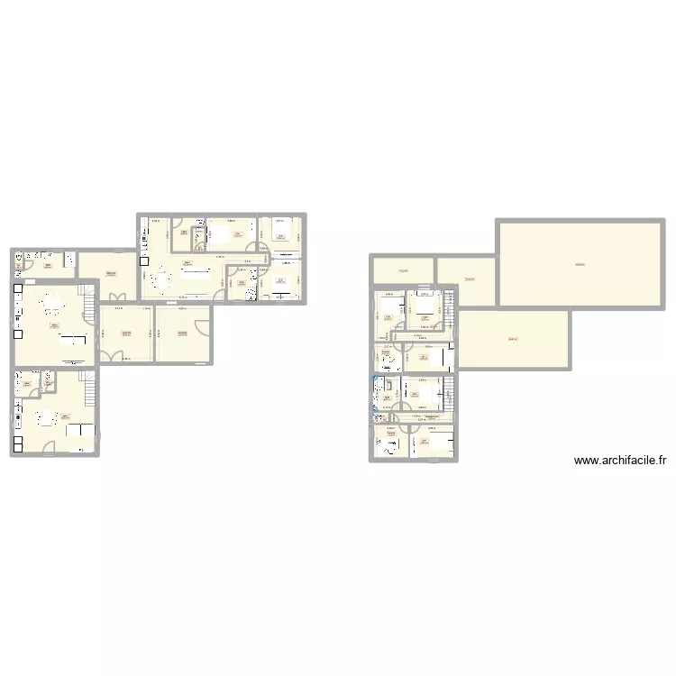 Masnet proget fronsac. Plan de 31  et 456 m²