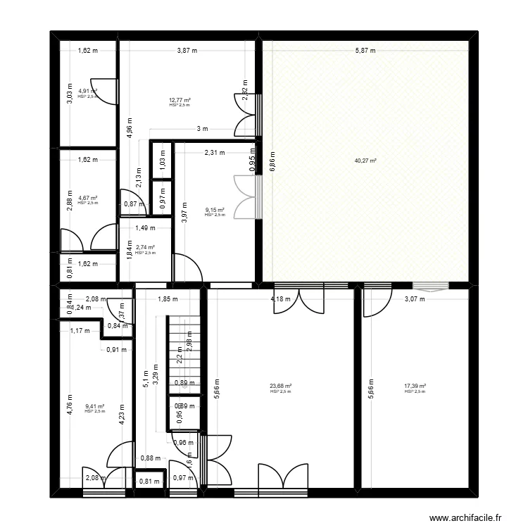 P0. PLAN ORIGINAL RDC - PROJET GOMMENDY. Plan de 