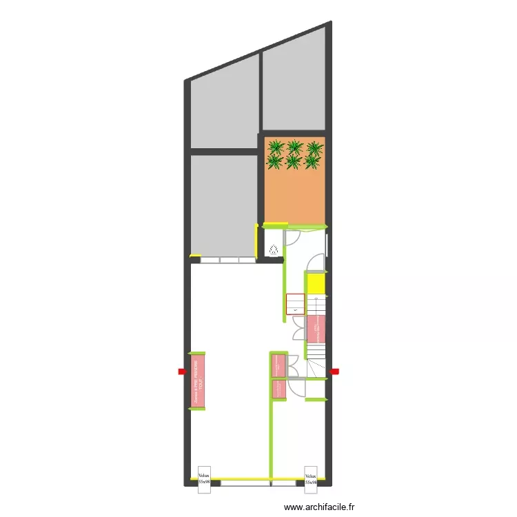 BAUCQ 77 3e étage - Zones avec PRIMER. Plan de 9 Pièces et 99 m² BAUCQ 77 3e étage - Zones avec PRIMER. Plan de 9 Pièces et 99 m²