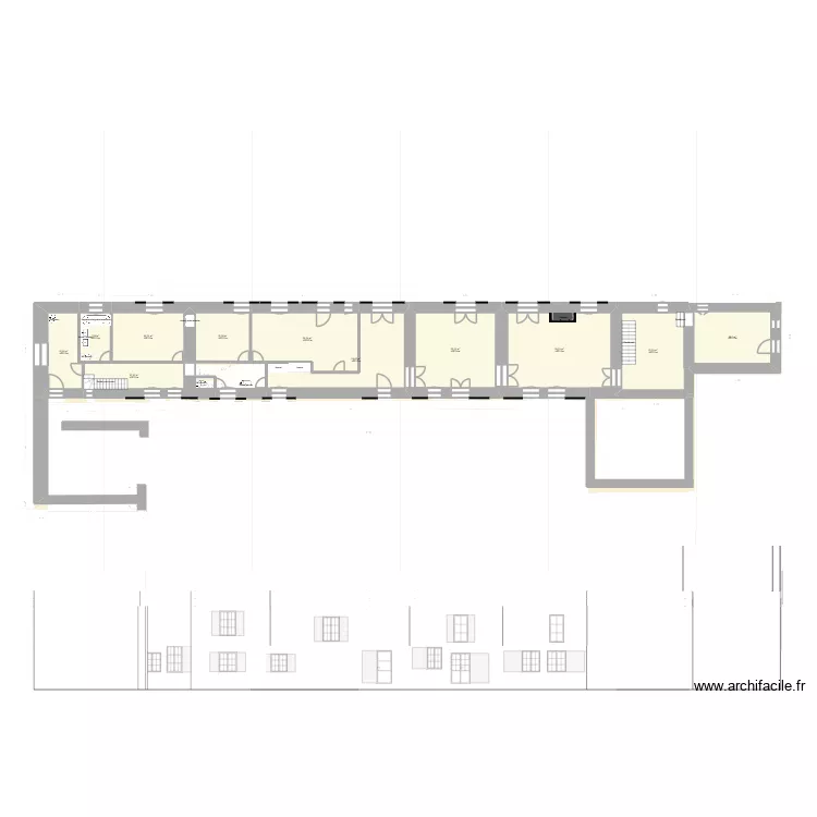 25_11_29 Nouveau plan RdC, 1er &eacute;tage avec toitures. Plan de 27  et 603 m²