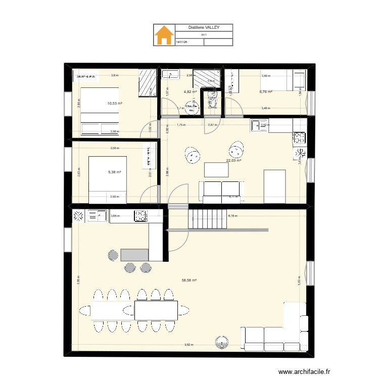 barOC R+1 4. Plan de 0 pièce et 0 m2