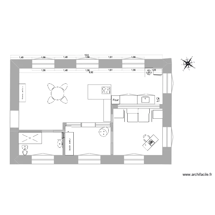 brosserie cloisons / portes / verrieres / meubles 2. Plan de 