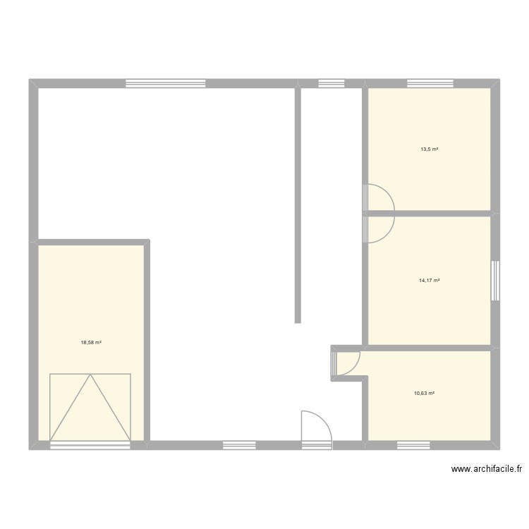 JASPER  PERRIN Acte 1.3. Plan de 4 pièces et 57 m2