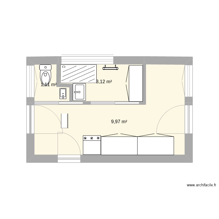 bureau1. Plan de 0 pièce et 0 m2