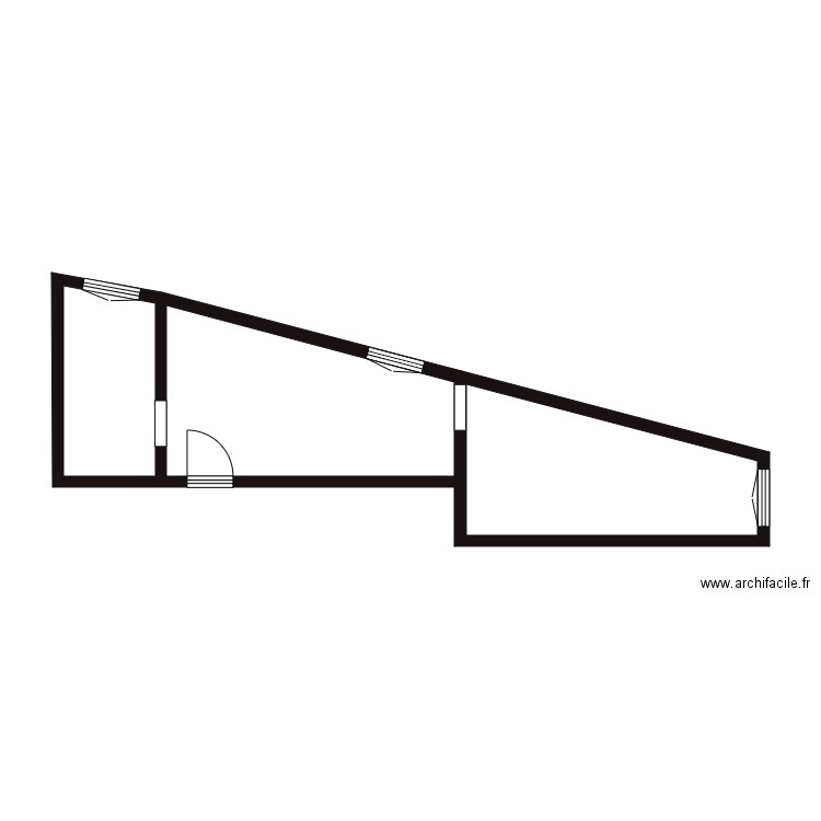 arevalo ligny etage 1. Plan de 3 pièces et 27 m2