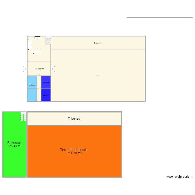 construction . Plan de 11 pièces et 2240 m2