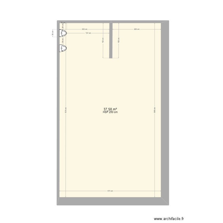 CDS plan local réfectoire et sanitaire . Plan de 0 pièce et 0 m2
